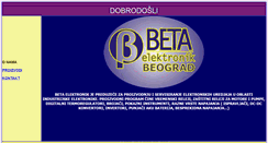 Desktop Screenshot of betaelectronic.rs