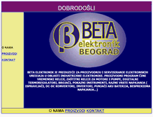 Tablet Screenshot of betaelectronic.rs